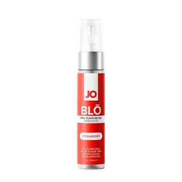 Гель для оральних пестощів JO - BLO - Strawberry 30 мл SX4600 фото - купити в секс-шопі Чорний Кролик