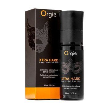 Гель для стимуляції члена Orgie Xtra Hard Power Gel For Him, 50 мл, розігріває, посилює ерекцію SX1565 фото - купити в секс-шопі Чорний Кролик