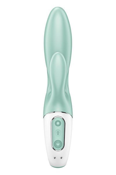 Смарт вібратор-кролик Satisfyer Air Pump Bunny 5+, надувається SO6718 фото - купити в секс-шопі Чорний Кролик