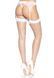 Панчохи у велику сітку Leg Avenue Fence Net Thigh Highs White, one size SO7988 фото 5