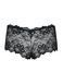 Трусики-шортики Obsessive Idillia shorties, L/XL, чорні, мереживні, з низькою посадкою SX1200 фото 5
