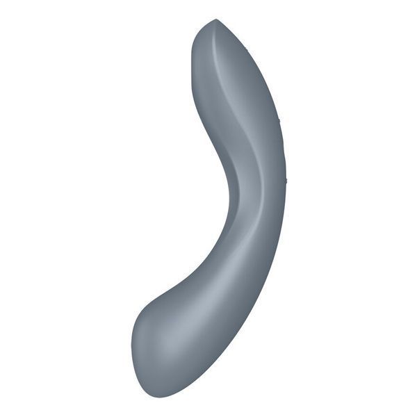 Вакуумний стимулятор з вібрацією Satisfyer Curvy Trinity 1 Bluegrey, іграшка 3в1 SO8408 фото - купити в секс-шопі Чорний Кролик