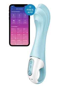 Смарт-вібратор точки G Satisfyer Air Pump Vibrator 5+, надувається SO6719 фото - купити в секс-шопі Чорний Кролик