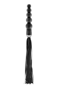 Флогер з ручкою - анальним намистом Fetish Tentation Whip with Rosary Handle SO4046 фото - купити в секс-шопі Чорний Кролик