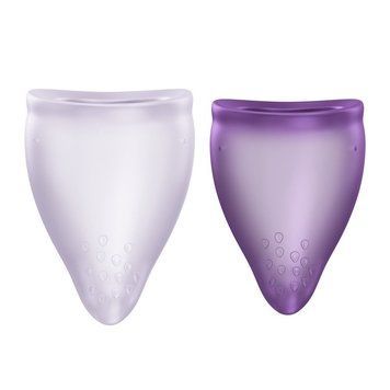 Набір менструальних чаш Fun Factory FUN CUP EXPLORE KIT, 2 шт, Multicolored Violet, об&rsquo;єми 20 та 30 мл SX3680 фото - купити в секс-шопі Чорний Кролик