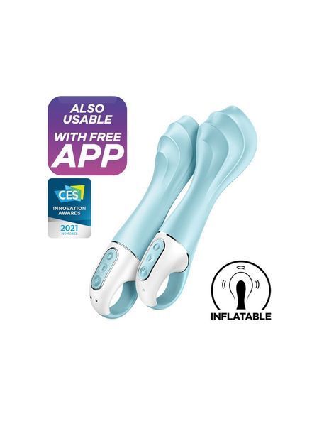 Смарт-вібратор точки G Satisfyer Air Pump Vibrator 5+, надувається SO6719 фото - купити в секс-шопі Чорний Кролик
