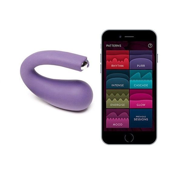 Преміум віброяйце зі стимуляцією клітора Je Joue - DUA Purple, керування зі смартфона, 2 мотори SO3034 фото - купити в секс-шопі Чорний Кролик