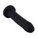 Силіконовий фалоімітатор для секс-машин Hismith 7.1&Prime; Anal Dildo Black, система KlicLok SO6201 фото 1