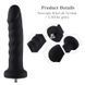 Силіконовий фалоімітатор для секс-машин Hismith 7.1&Prime; Anal Dildo Black, система KlicLok SO6201 фото 2