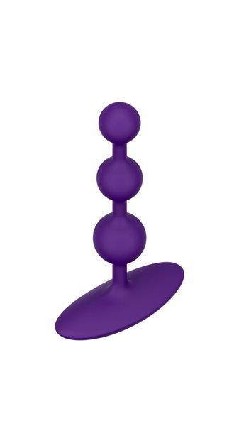 Анальне намисто Romp Amp Dark Purple, силікон, макс. діаметр 2,6 см SO8736 фото - купити в секс-шопі Чорний Кролик