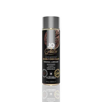 Змазка на водній основі JO GELATO Double Chocolate (120 мл) без цукру, парабенів та гліколю SO3503 фото - купити в секс-шопі Чорний Кролик