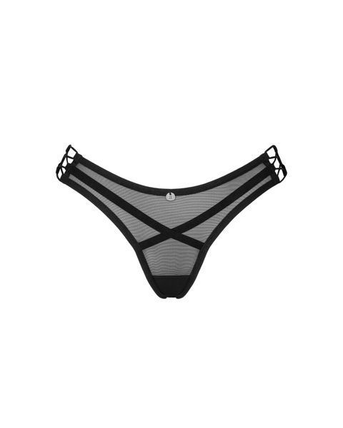 Трусики Obsessive Roxelia thong XL/2XL SO9076 фото - купити в секс-шопі Чорний Кролик