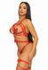 Leg Avenue Studded O-ring harness teddy Red S SO8560 фото 5