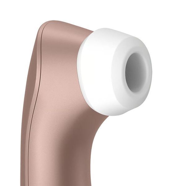 Вакуумний кліторальний стимулятор Satisfyer Pro 2+ Vibration з вібрацією SO2303 фото - купити в секс-шопі Чорний Кролик