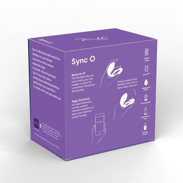 Смарт-вібратор для пар We-Vibe Sync O Light Purple, пульт ДК SX0524 фото - купити в секс-шопі Чорний Кролик