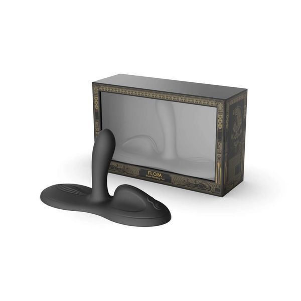 Sit-on-top смарт-вібратор Zalo &ndash; Flora Smart Vibrating Pad Obsidian Black, 9 моторів SX0717 фото - купити в секс-шопі Чорний Кролик