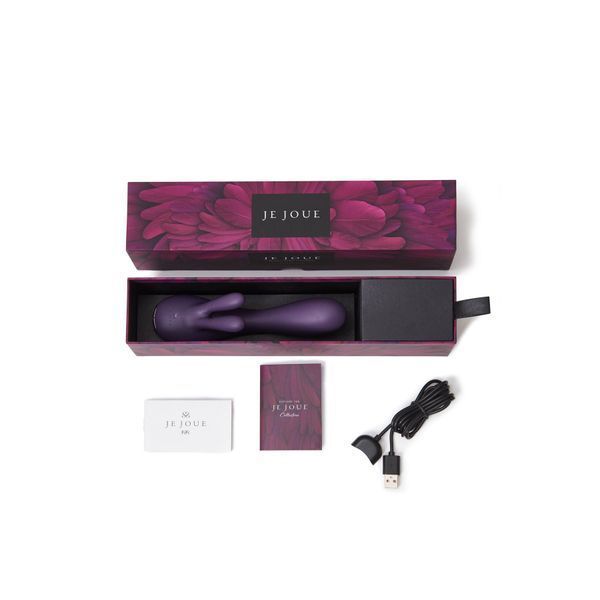 Вібратор-кролик Je Joue - Fifi Purple з трьома моторами, глибока вібрація SO3035 фото - купити в секс-шопі Чорний Кролик