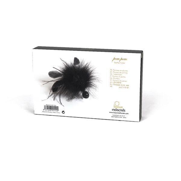 Мітелка Bijoux Indiscrets Pom Pom &ndash; feather tickler SO2674 фото - купити в секс-шопі Чорний Кролик