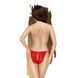 Трусики-сліпи Penthouse Too Hot To Be Real L/XL Red, мереживо, регульована посадка SO6515 фото 2