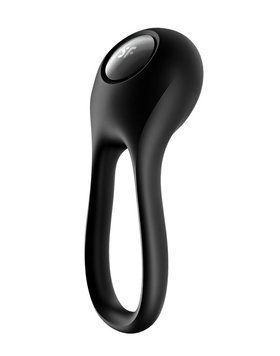 Ерекційне кільце з вібрацією Satisfyer Majestic Duo для члена та мошонки SO5546 фото - купити в секс-шопі Чорний Кролик