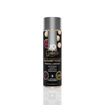 Змазка на водній основі JO GELATO White Chocolate Raspberry (120 мл) без цукру та парабенів SO3506 фото - купити в секс-шопі Чорний Кролик