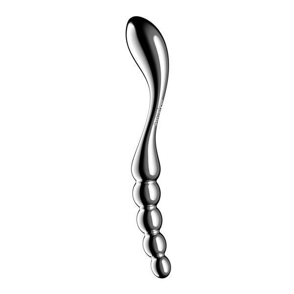 Металевий дилдо Satisfyer Star Force 1, двосторонній, можна нагрівати та охолоджувати SX3256 фото - купити в секс-шопі Чорний Кролик