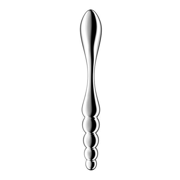 Металевий дилдо Satisfyer Star Force 1, двосторонній, можна нагрівати та охолоджувати SX3256 фото - купити в секс-шопі Чорний Кролик