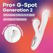 Вакуумний вібратор-кролик Satisfyer Pro+ G-Spot Generation 2 White SX4315 фото 7