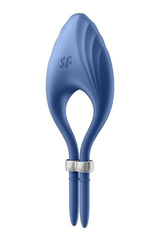 Ерекційне віброкільце-ласо Satisfyer Duelist Blue, 10 режимів, потужний мотор SO6275 фото - купити в секс-шопі Чорний Кролик