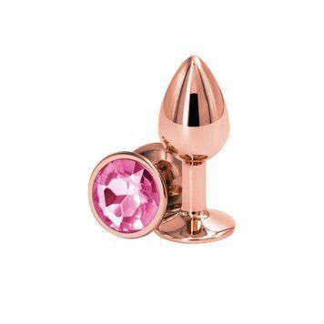Анальна пробка NS Novelties Rear Assets - Rose Gold - Small - Pink SX4362 фото - купити в секс-шопі Чорний Кролик