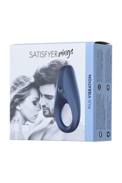 Ерекційне віброкільце Satisfyer Rocket Ring з подовженим стимулятором клітора, перезаряджуване SO2737 фото - купити в секс-шопі Чорний Кролик