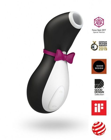 Вакуумний кліторальний стимулятор Satisfyer Penguin SO1641 фото - купити в секс-шопі Чорний Кролик