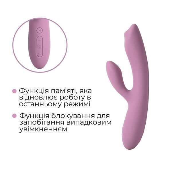 Смарт вібратор-кролик з перлинною стимуляцією точки G Svakom Trysta Neo SX0726 фото - купити в секс-шопі Чорний Кролик