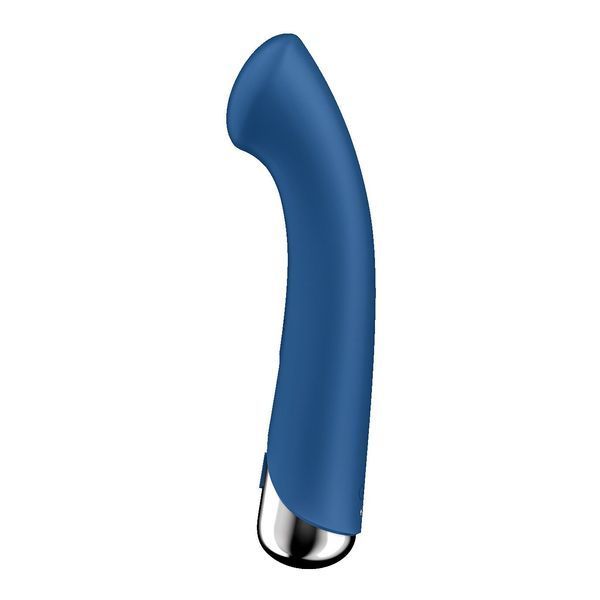 Вібратор з ротацією Satisfyer Spinning G-Spot 1 Red, плоский майданчик для стимуляції точки G SX0556 фото - купити в секс-шопі Чорний Кролик
