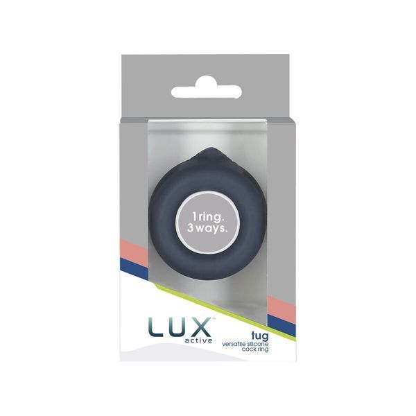 Подвійне ерекційне кільце LUX Active &ndash; Tug &ndash; Versatile Silicone Cock Ring SO5574 фото - купити в секс-шопі Чорний Кролик