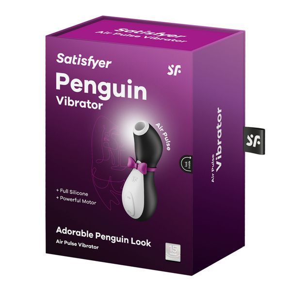 Вакуумний кліторальний стимулятор Satisfyer Penguin SO1641 фото - купити в секс-шопі Чорний Кролик