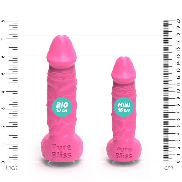 Крафтове мило-член із присоскою Pure Bliss MINI Pink, натуральне SO6354 фото - купити в секс-шопі Чорний Кролик