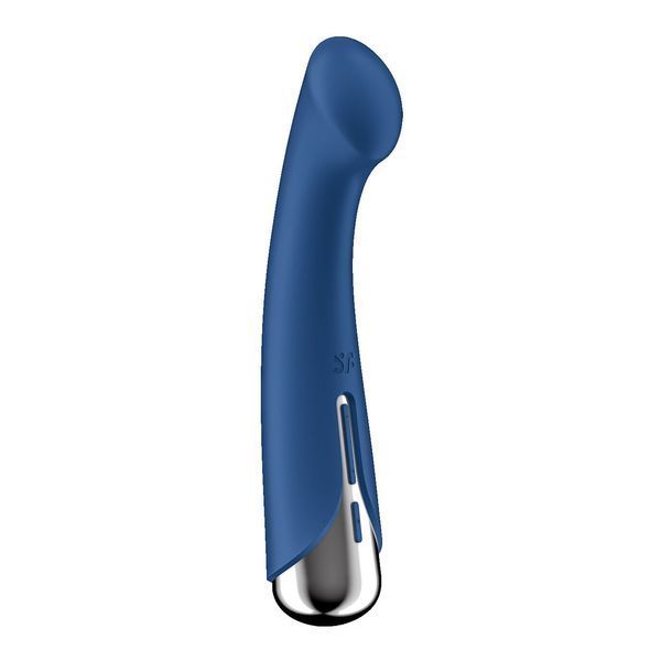 Вібратор з ротацією Satisfyer Spinning G-Spot 1 Red, плоский майданчик для стимуляції точки G SX0556 фото - купити в секс-шопі Чорний Кролик