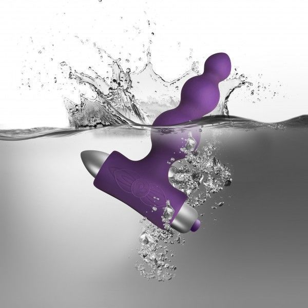Анальний вібратор Rocks Off Petite Sensations &ndash; Bubbles Purple RO2330 фото - купити в секс-шопі Чорний Кролик