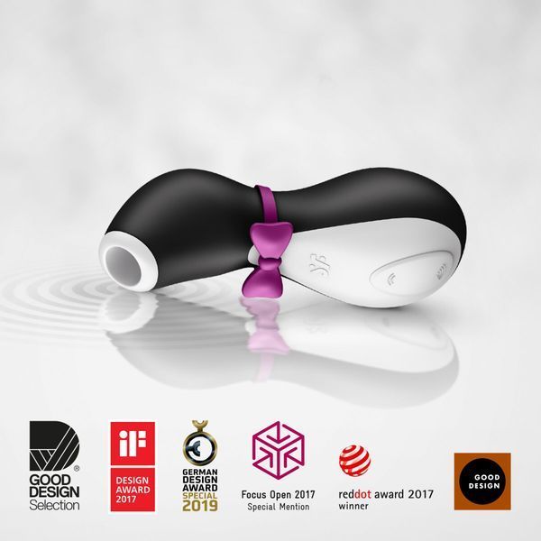 Вакуумний кліторальний стимулятор Satisfyer Penguin SO1641 фото - купити в секс-шопі Чорний Кролик