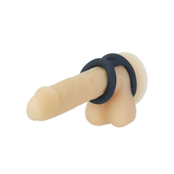 Подвійне ерекційне кільце LUX Active &ndash; Tug &ndash; Versatile Silicone Cock Ring SO5574 фото - купити в секс-шопі Чорний Кролик