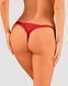 Мереживні стрінги Obsessive Lacelove thong XL/2XL Red, низька посадка SO8663 фото 2