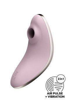 Вакуумний вібратор Satisfyer Vulva Lover 1 Violet SO6714 фото - купити в секс-шопі Чорний Кролик