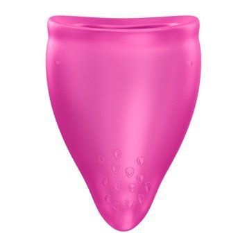 Менструальна чаша Fun Factory FUN CUP SIZE B Magenta, багаторазова, діаметр 4,3 см, об&rsquo;єм 30 мл SX3684 фото - купити в секс-шопі Чорний Кролик