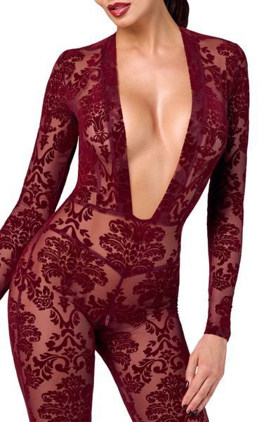 Бодістокінг Noir Handmade F382 Kink Royal Catsuit XL SX4151 фото - купити в секс-шопі Чорний Кролик