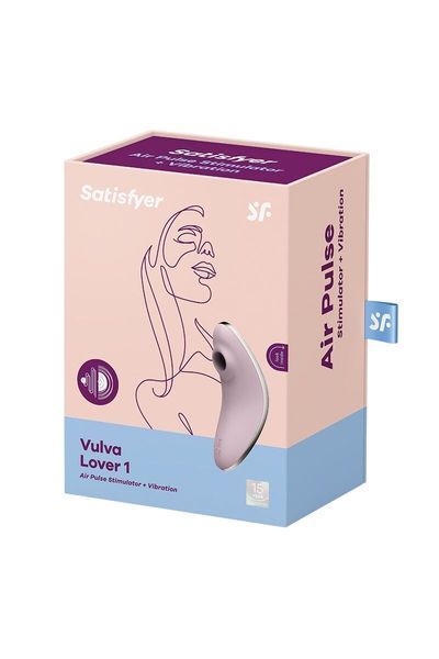 Вакуумний вібратор Satisfyer Vulva Lover 1 Violet SO6714 фото - купити в секс-шопі Чорний Кролик