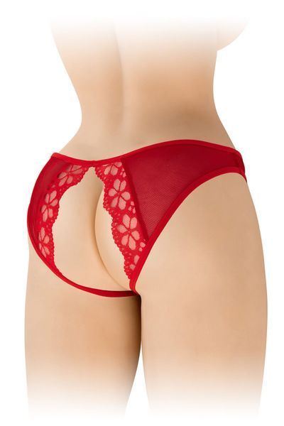 Трусики з відкритим доступом Fashion Secret Ambre Red, сітка SX2611 фото - купити в секс-шопі Чорний Кролик