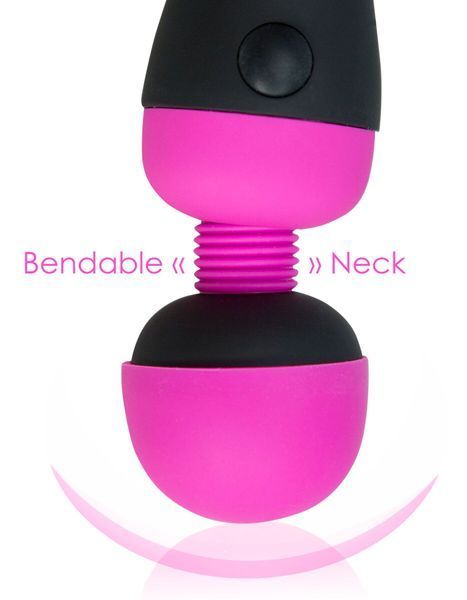Вібромасажер PalmPower Recharge Pink, перезаряджуваний, гнучка головка, тревел-замок SO8902 фото - купити в секс-шопі Чорний Кролик