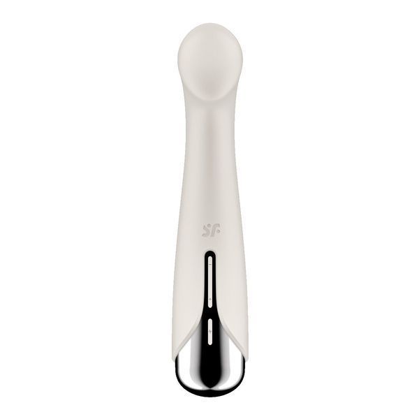 Вібратор з ротацією Satisfyer Spinning G-Spot 1 Red, плоский майданчик для стимуляції точки G SX0557 фото - купити в секс-шопі Чорний Кролик