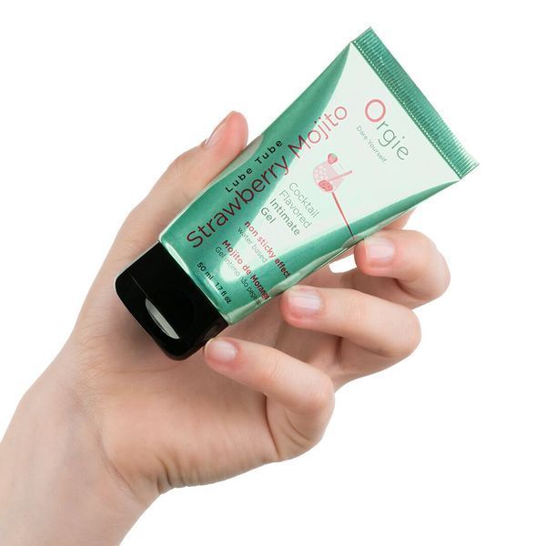 Лубрикант на водній основі Orgie Lube Tube Strawberry Mojito, 50 мл SX1520 фото - купити в секс-шопі Чорний Кролик